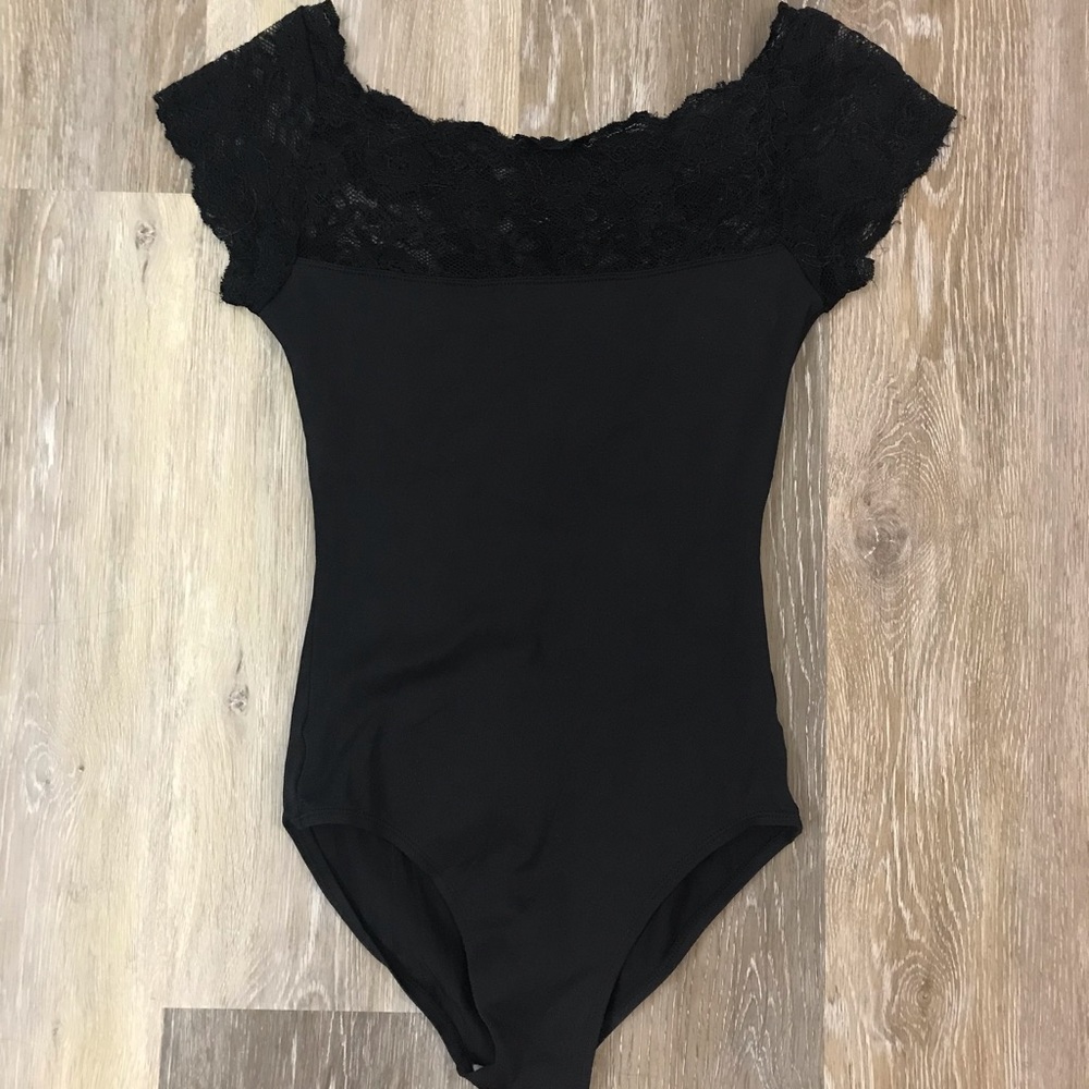 Stunning black Gaynor Minden Leotard